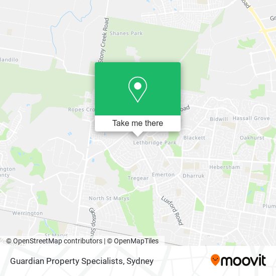 Guardian Property Specialists map