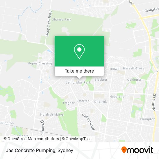 Jas Concrete Pumping map