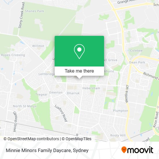 Minnie Minors Family Daycare map