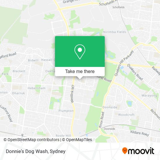 Mapa Donnie's Dog Wash