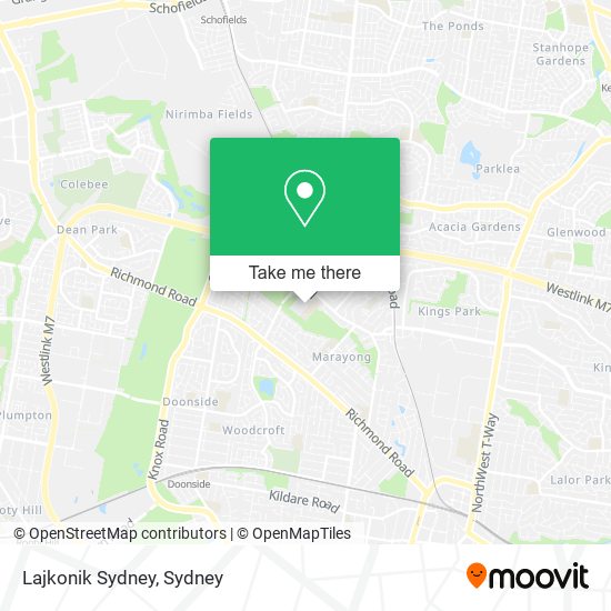 Mapa Lajkonik Sydney