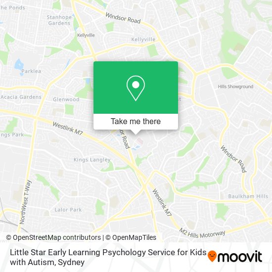 Mapa Little Star Early Learning Psychology Service for Kids with Autism