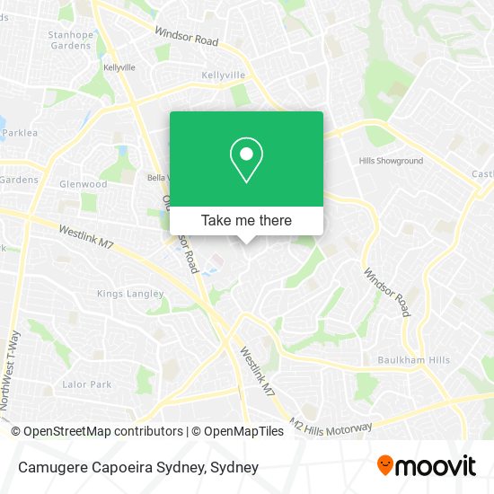 Camugere Capoeira Sydney map