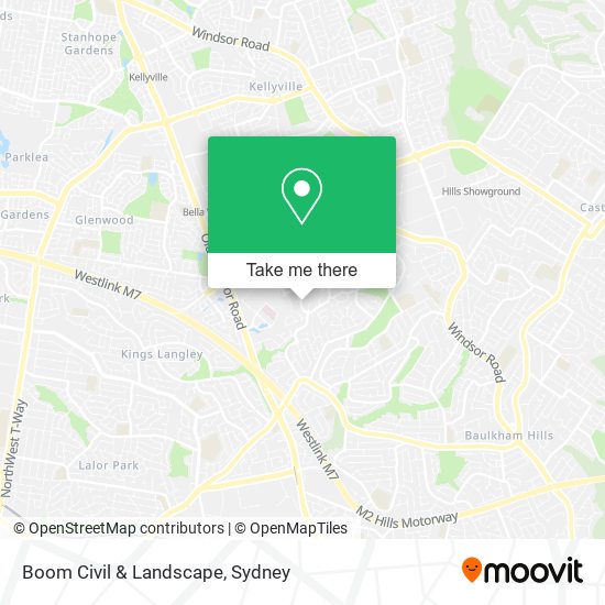 Boom Civil & Landscape map