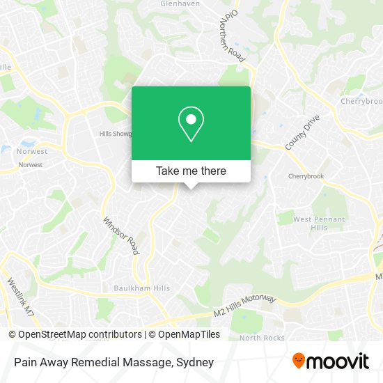 Pain Away Remedial Massage map