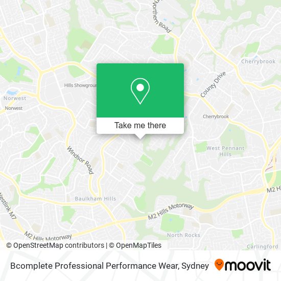 Bcomplete Professional Performance Wear map