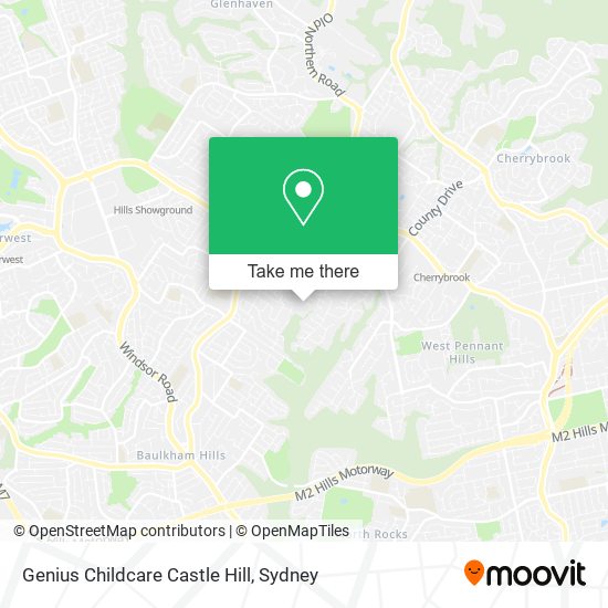 Genius Childcare Castle Hill map
