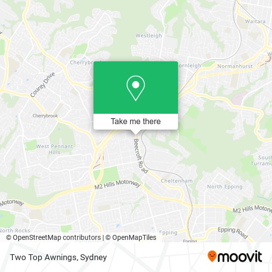 Two Top Awnings map