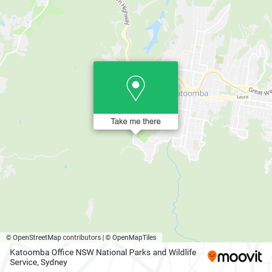Katoomba Office NSW National Parks and Wildlife Service map