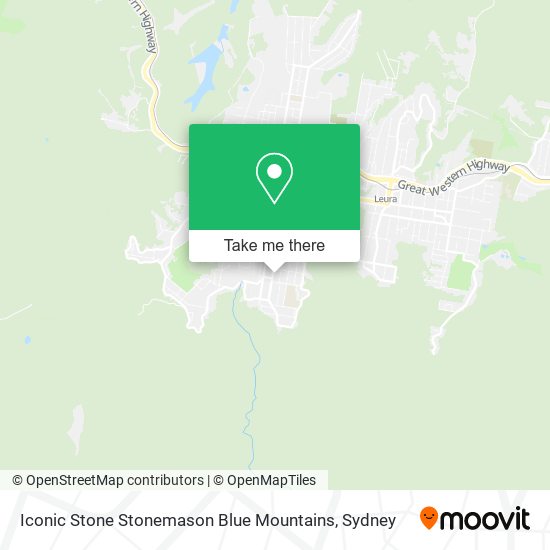 Iconic Stone Stonemason Blue Mountains map
