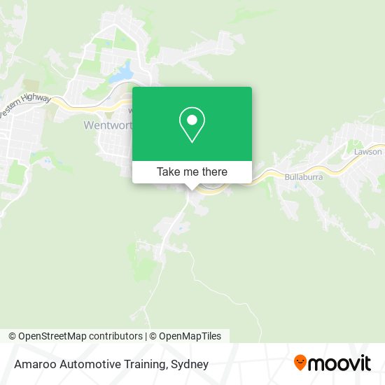 Amaroo Automotive Training map