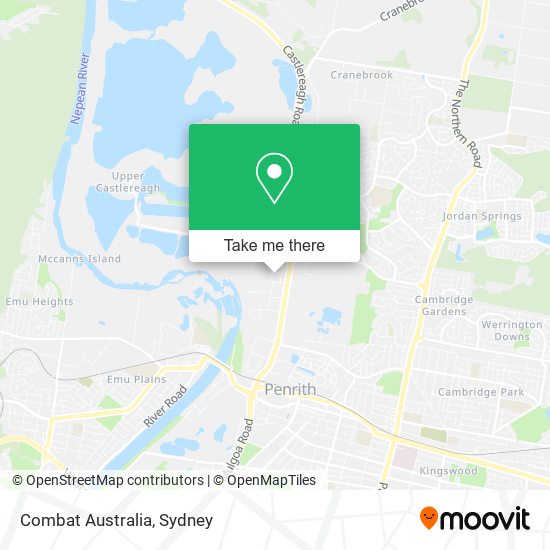 Combat Australia map