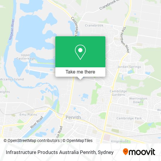 Infrastructure Products Australia Penrith map