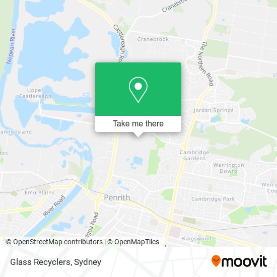 Glass Recyclers map