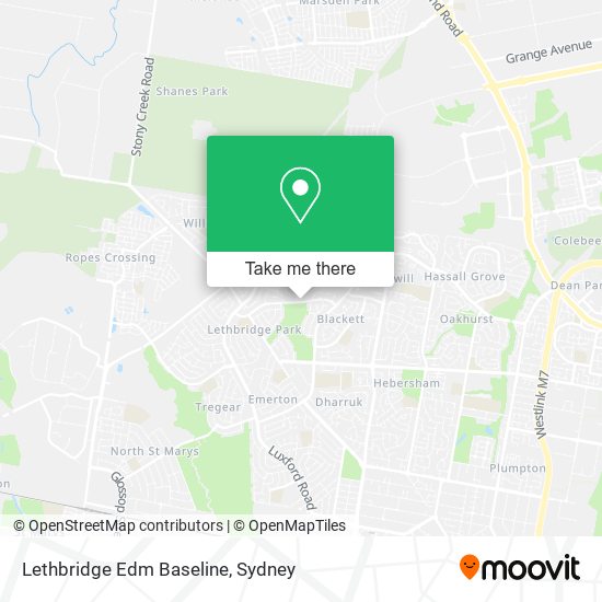 Lethbridge Edm Baseline map