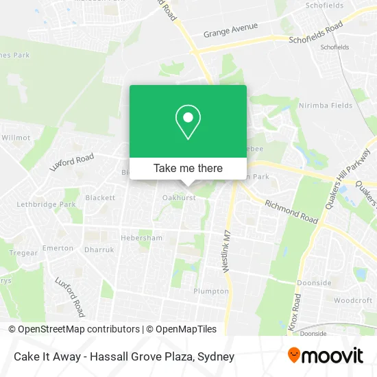 Cake It Away - Hassall Grove Plaza map