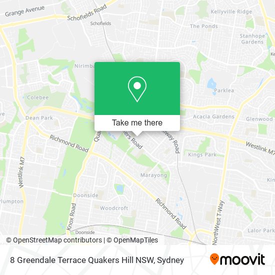 8 Greendale Terrace Quakers Hill NSW map