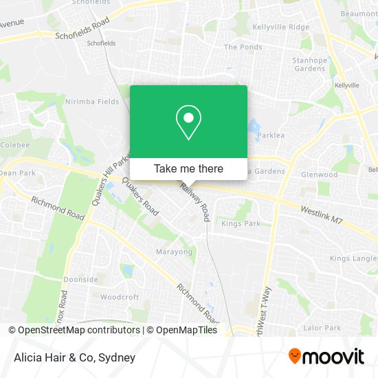 Alicia Hair & Co map