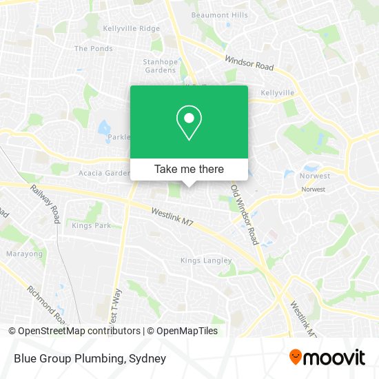 Mapa Blue Group Plumbing