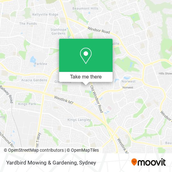 Yardbird Mowing & Gardening map