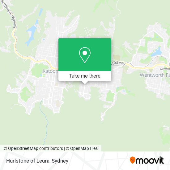Hurlstone of Leura map