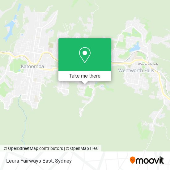 Mapa Leura Fairways East