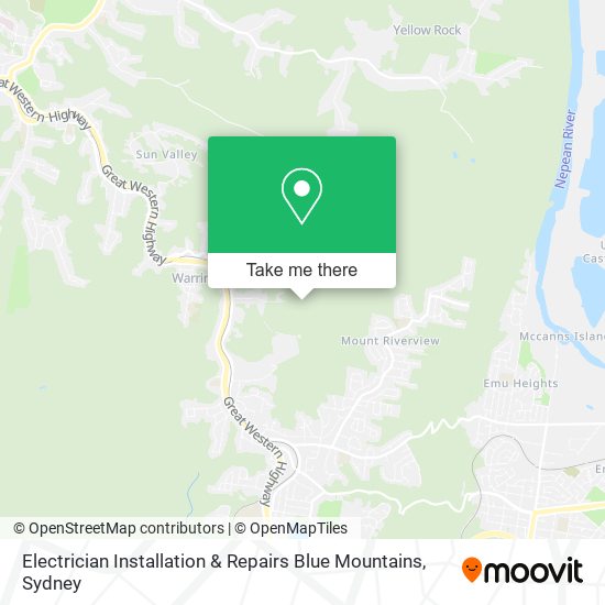 Mapa Electrician Installation & Repairs Blue Mountains