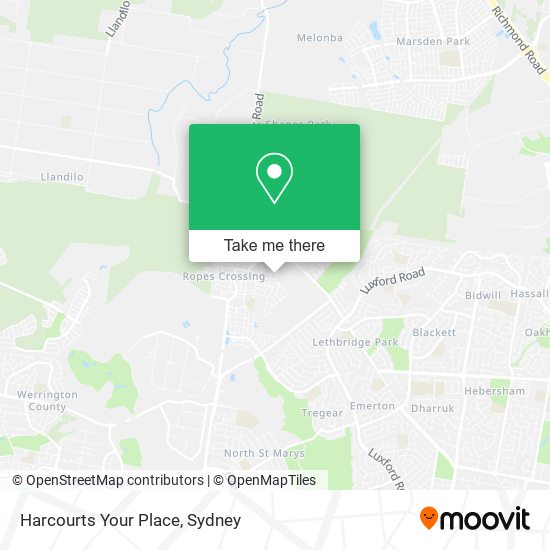 Mapa Harcourts Your Place