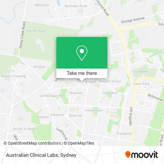 Mapa Australian Clinical Labs