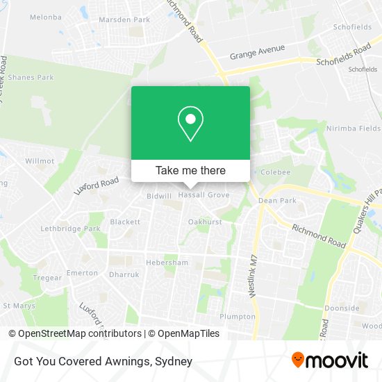 Got You Covered Awnings map