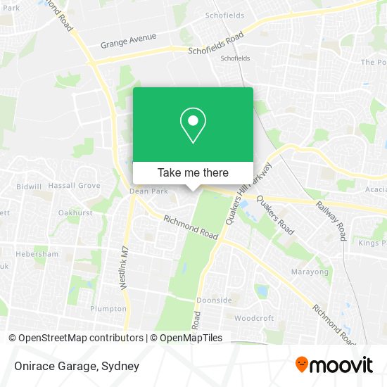 Onirace Garage map