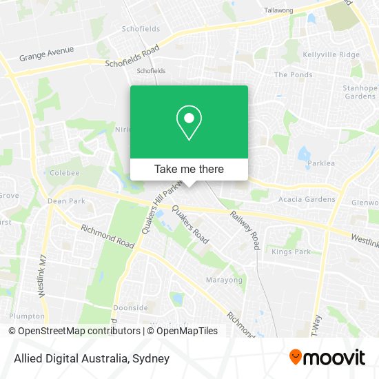 Allied Digital Australia map