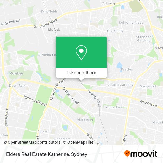 Mapa Elders Real Estate Katherine