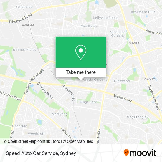 Mapa Speed Auto Car Service