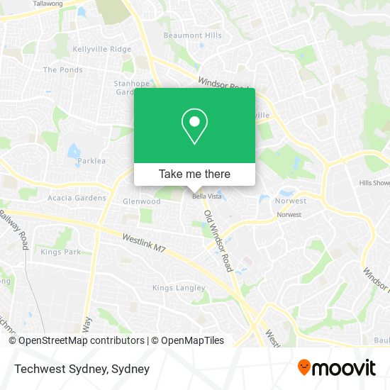 Techwest Sydney map