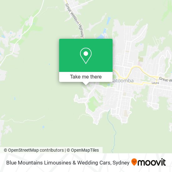 Mapa Blue Mountains Limousines & Wedding Cars