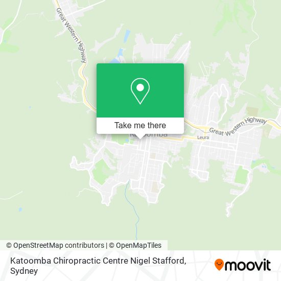 Mapa Katoomba Chiropractic Centre Nigel Stafford