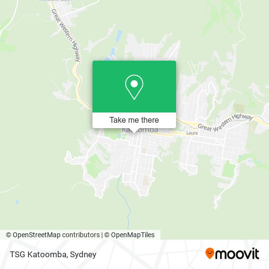 Mapa TSG Katoomba