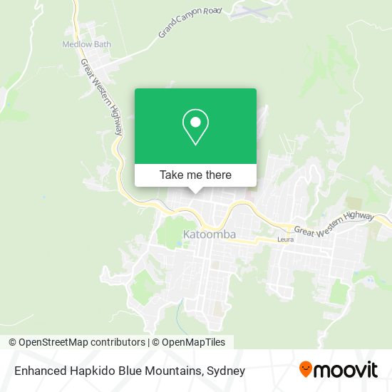 Enhanced Hapkido Blue Mountains map