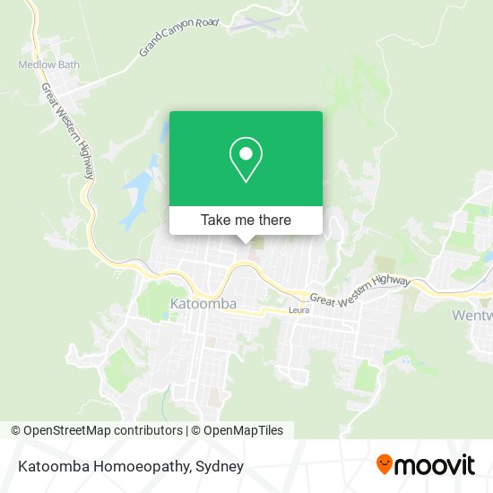 Katoomba Homoeopathy map