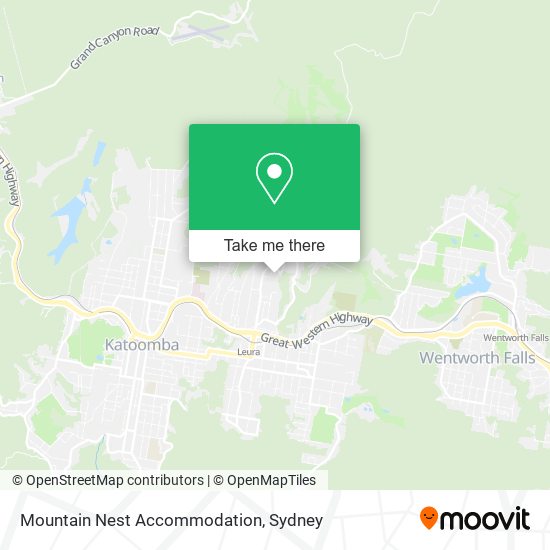 Mountain Nest Accommodation map