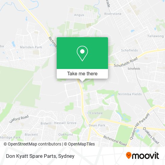 Don Kyatt Spare Parts map