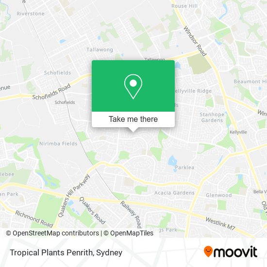 Mapa Tropical Plants Penrith