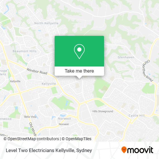 Level Two Electricians Kellyville map