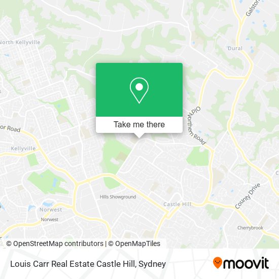 Louis Carr Real Estate Castle Hill map