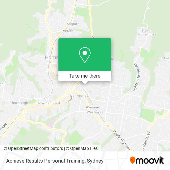 Mapa Achieve Results Personal Training