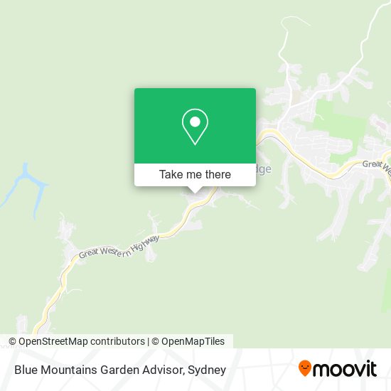 Mapa Blue Mountains Garden Advisor