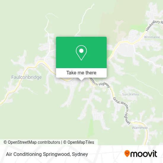 Mapa Air Conditioning Springwood