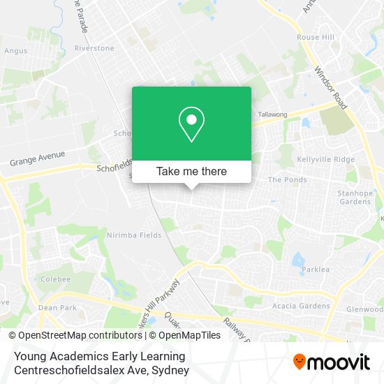 Young Academics Early Learning Centreschofieldsalex Ave map