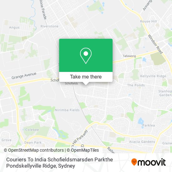 Couriers To India Schofieldsmarsden Parkthe Pondskellyville Ridge map